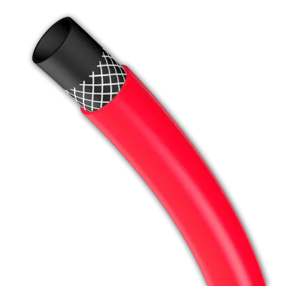 Шланг ПВХ поливочный армированный Родничок-Люкс 5/8" 25м (красный)