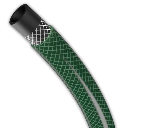 Шланг ПВХ поливочный армированный Родничок 5/8" 25м (зеленый)