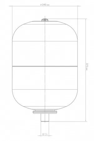 Расширительный бак для отопления ДЖИЛЕКС ВП 14 л