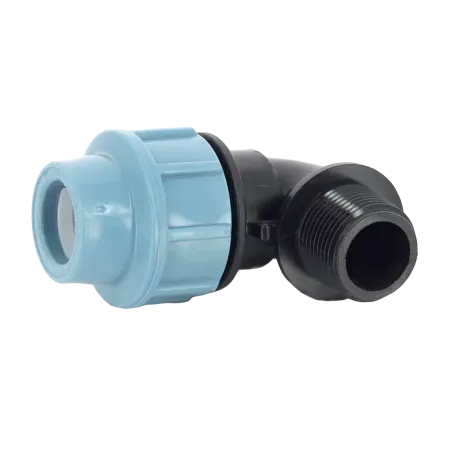 Колено компрессионное (угол) Unidelta 32 х ¾" с наружной резьбой